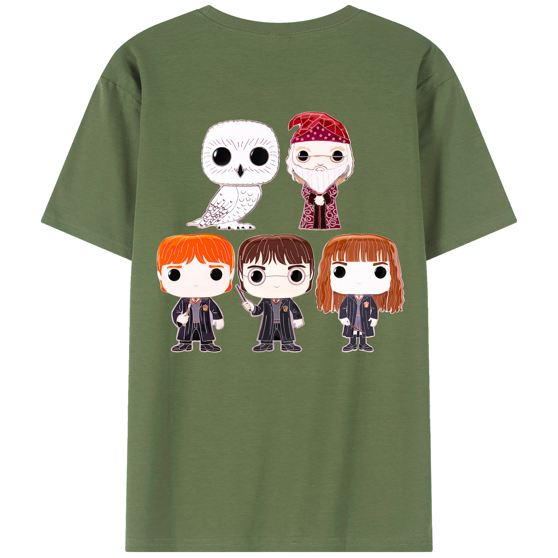 （画像用） Harry Potter ハリー・ポッターシリーズ 綿100％ メンズ半袖Tシャツ（バックプリント） 通気性